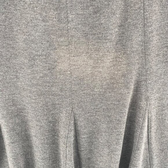 Chicos Skirt Womens 0 US 4 Gray Godet Trumpet Midi Stretch Knit Pull On Everyday - Picture 5 of 11